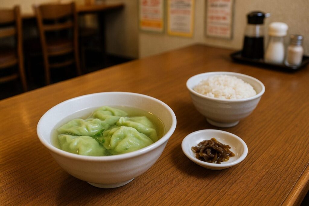 すその水ギョーザの定食セット(イメージ画像)