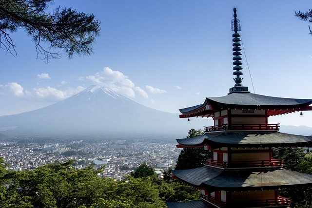 富士山と新倉山浅間公園