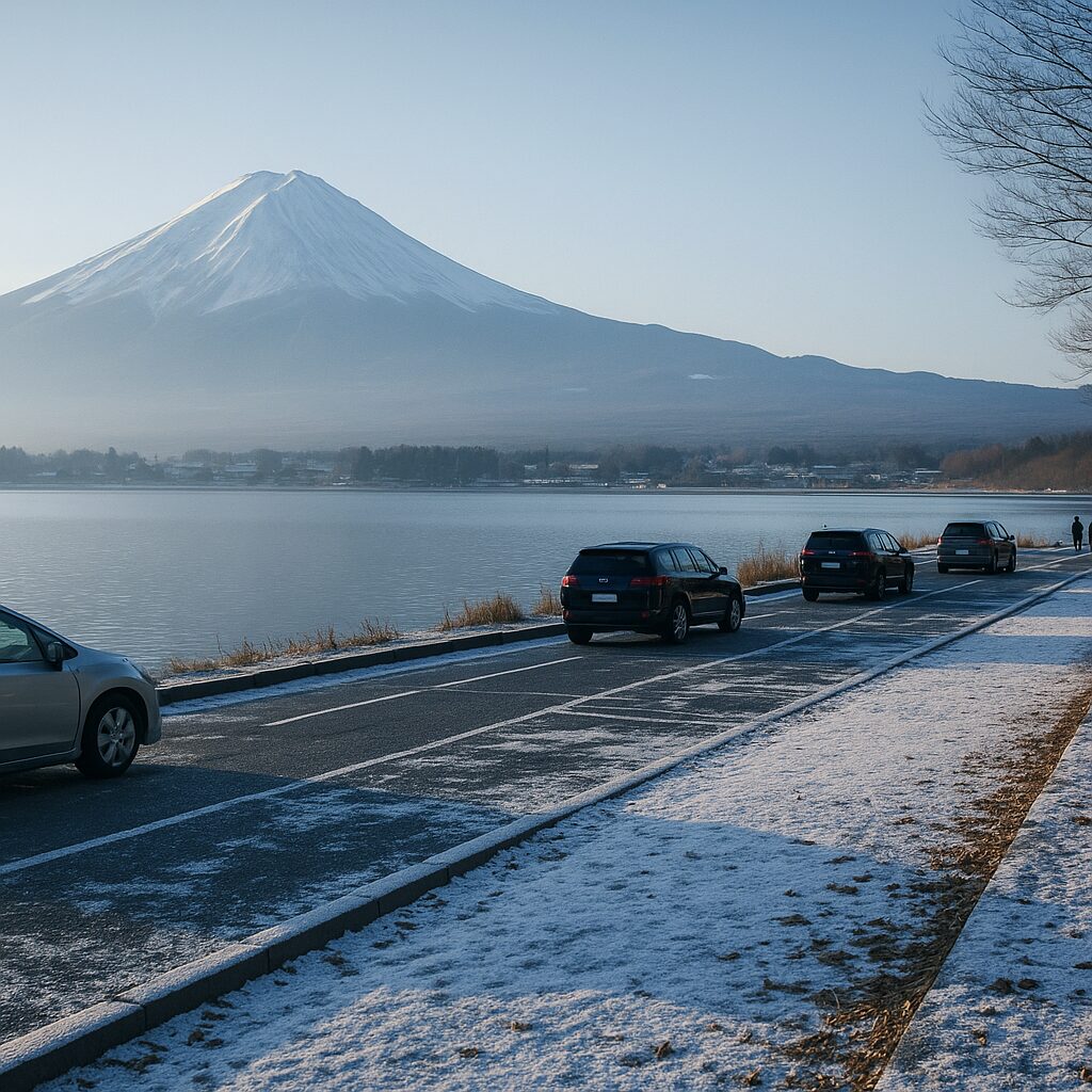 年末(12月)の富士山周辺風景