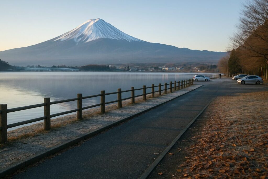 年末(12月)の富士山周辺風景
