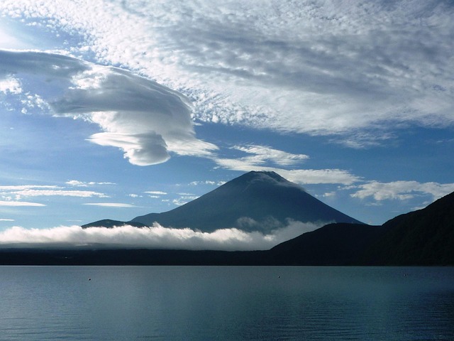 富士山と本栖湖