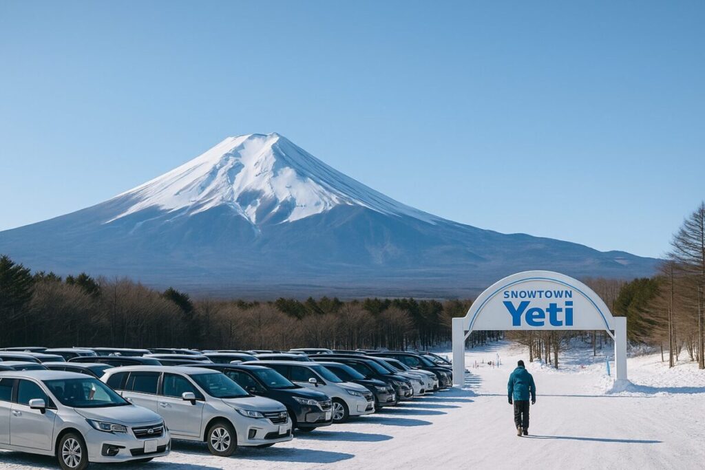 イエティの駐車場と入口(イメージ画像)