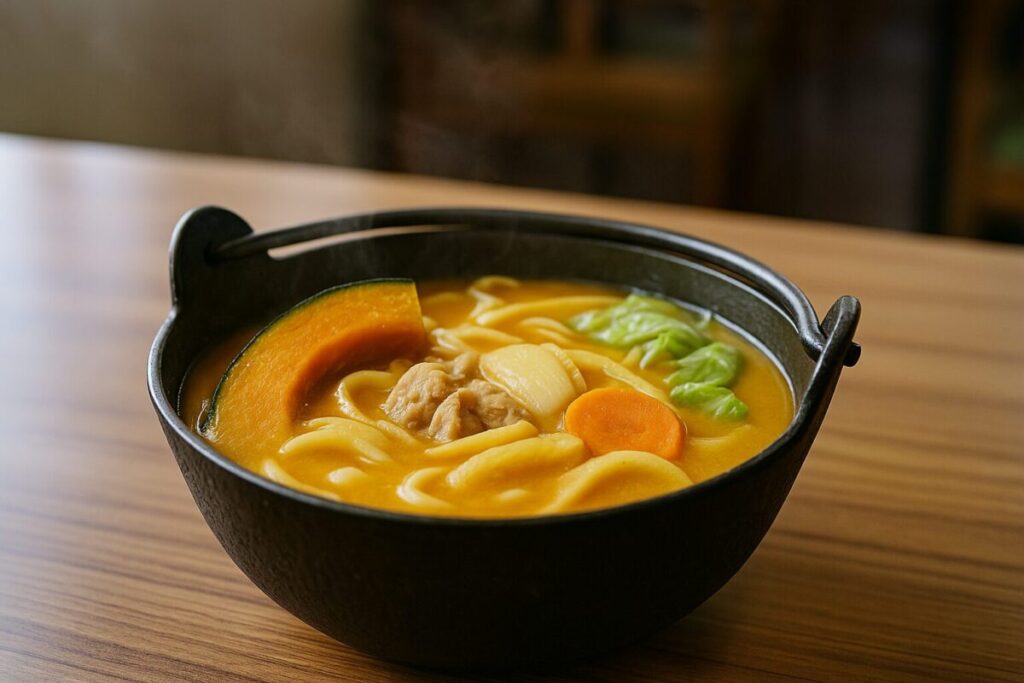 かぼちゃ味噌仕立てのほうとう鍋(イメージ画像)