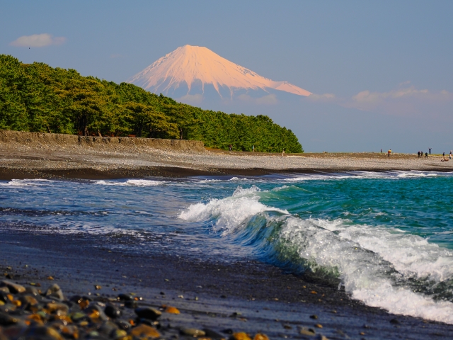 駿河湾と富士山