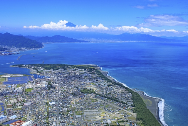 三保の松原の航空写真