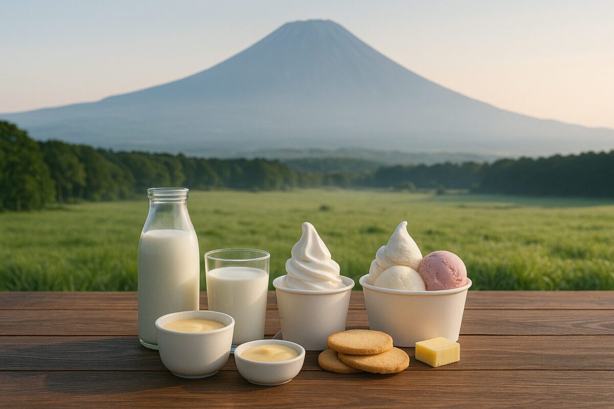 朝霧高原の乳製品