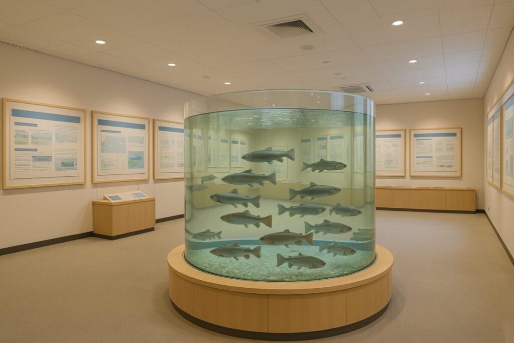 富士養鱒場展示室