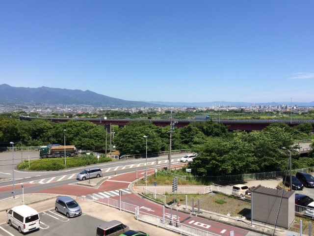 富士川スマートIC出入口付近