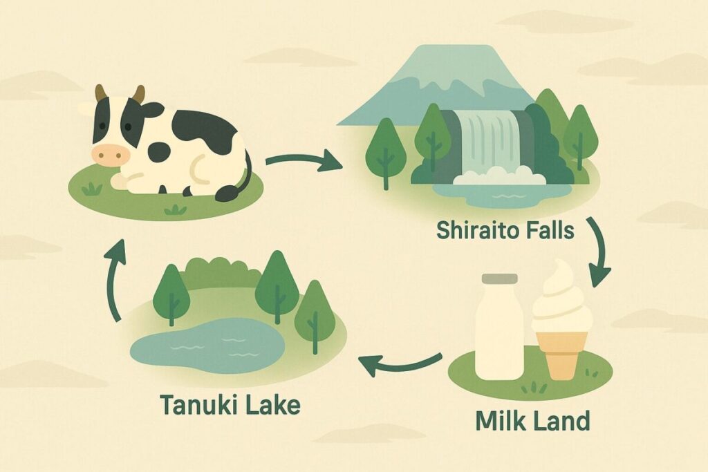 まかいの牧場の周辺観光