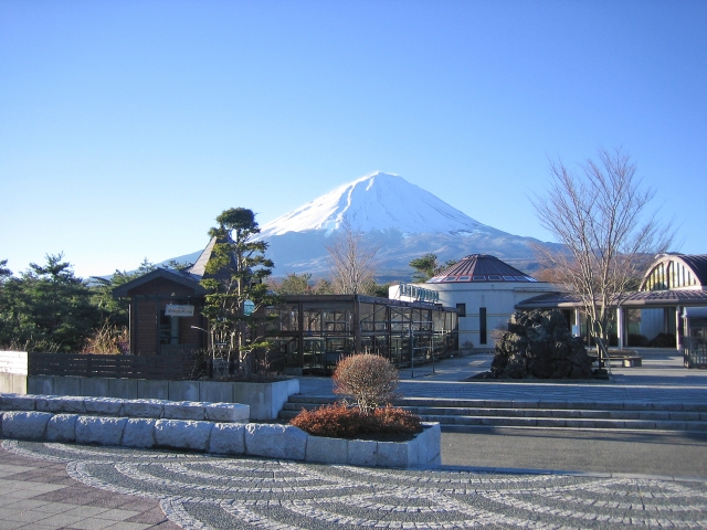 道の駅なるさわから見た富士山