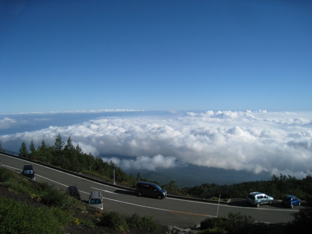 富士宮口五合目からの景色