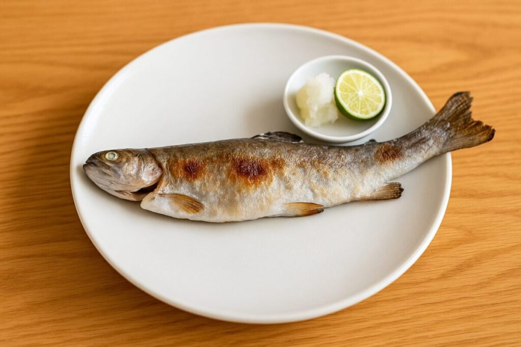 にじます料理