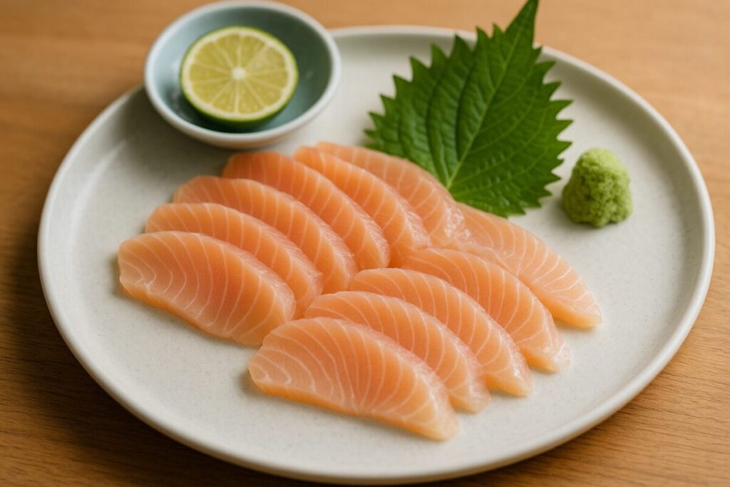 にじますの刺身