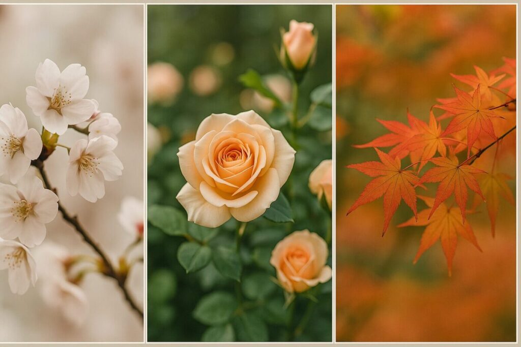 バラ・桜・紅葉