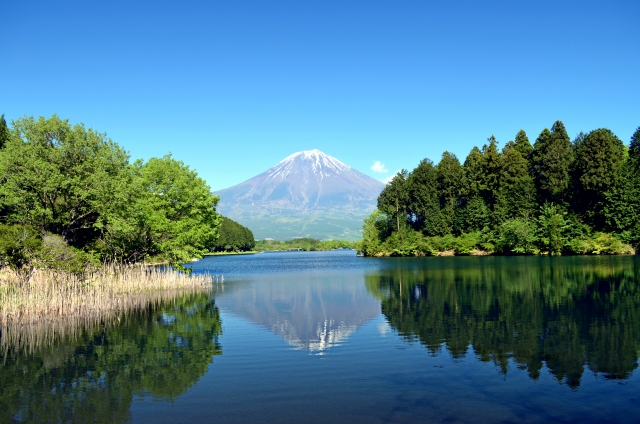 田貫湖の逆さ富士