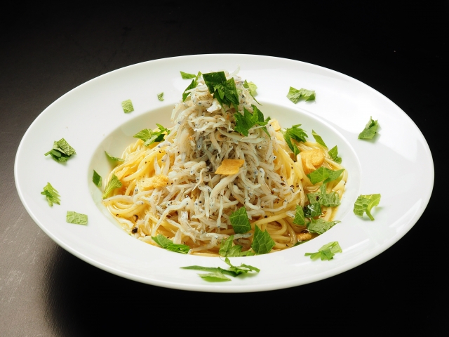 しらすと大葉のペペロンチーノ