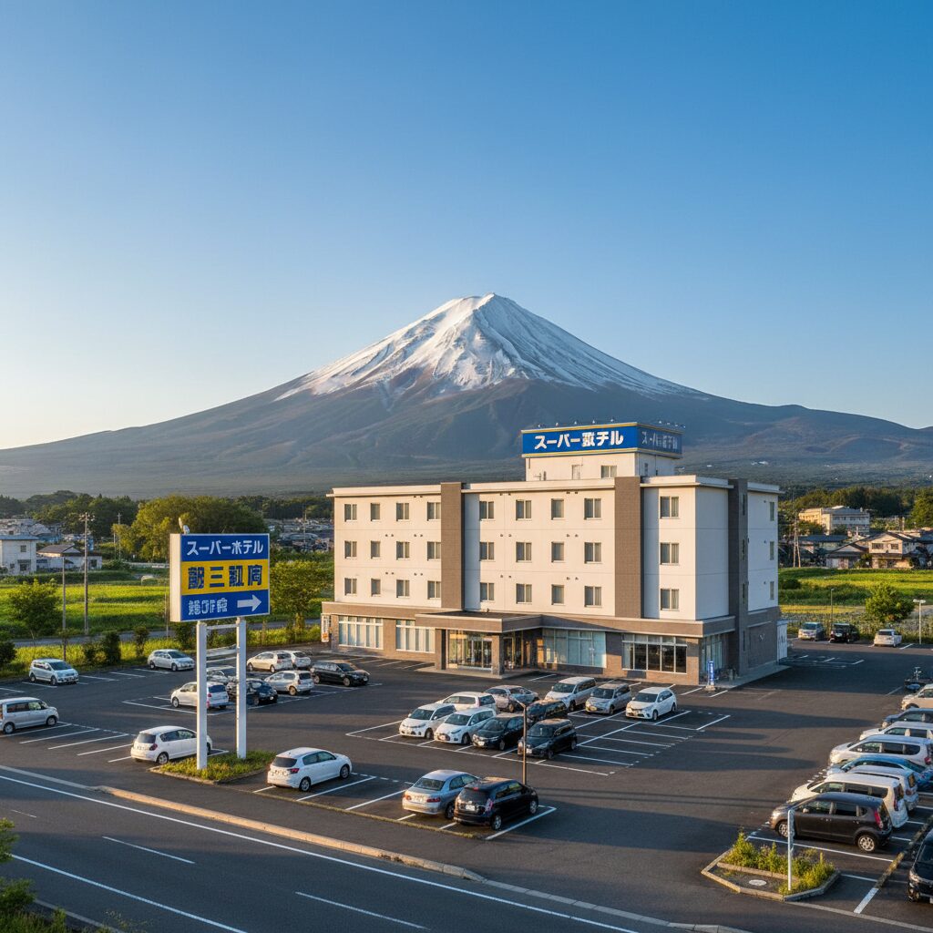 富士山と街並み