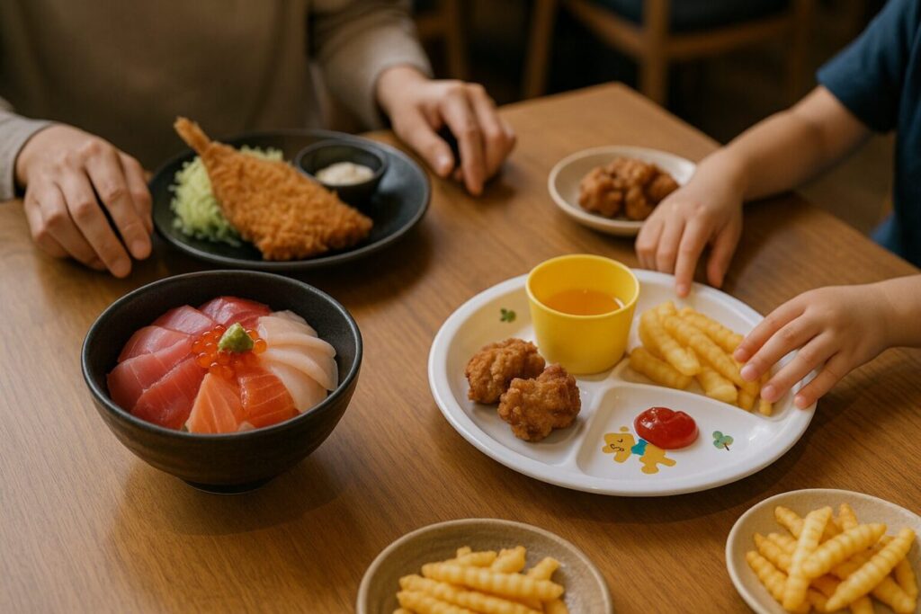 子連れ・ファミリーでの食事イメージ