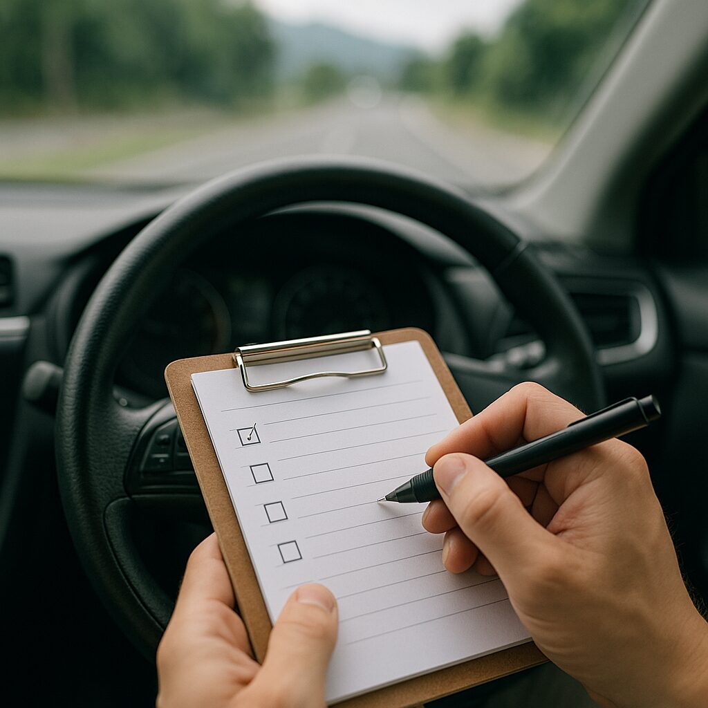 出発前のチェックリスト