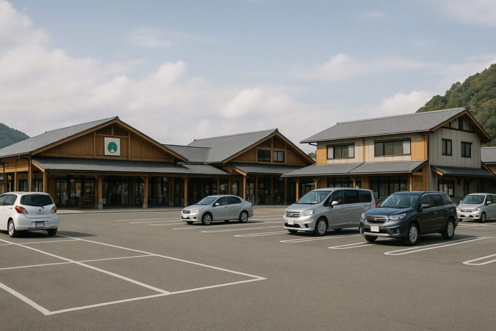 国道52号沿いの道の駅(イメージ画像)