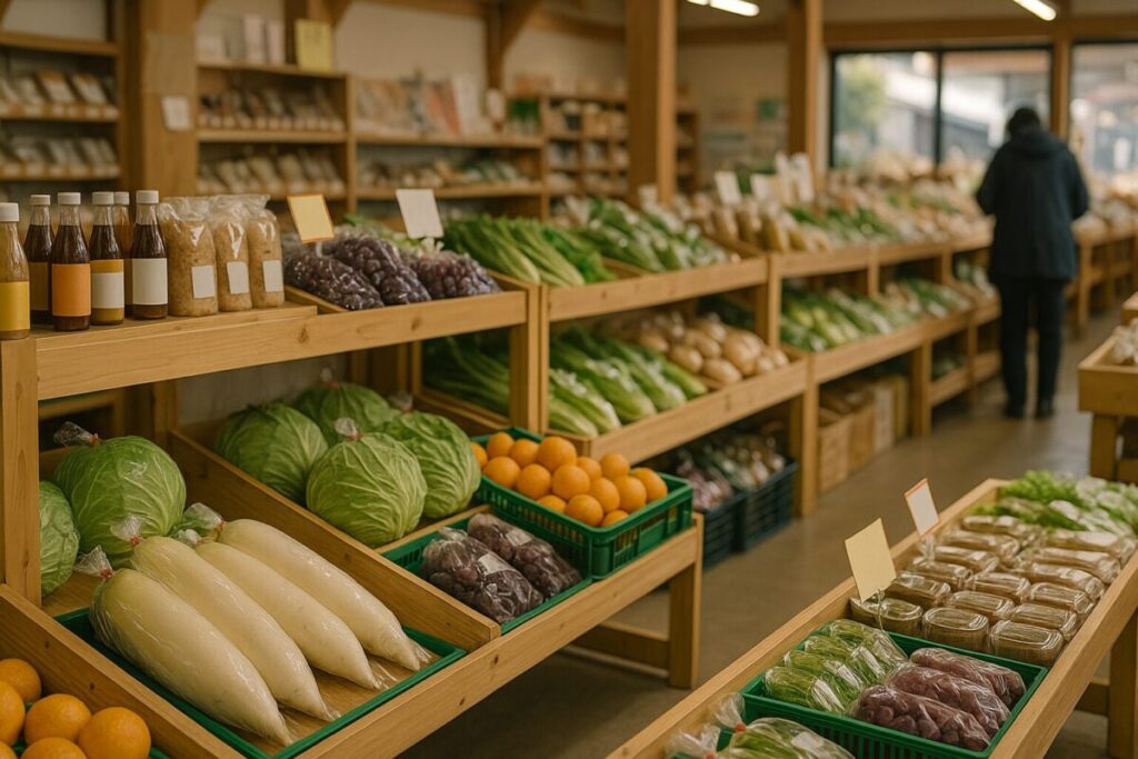 道の駅の直売所(イメージ画像)