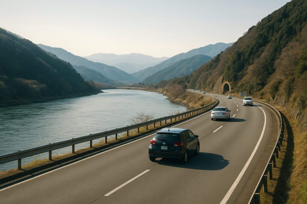 国道52号身延・富士川町エリア(イメージ画像)